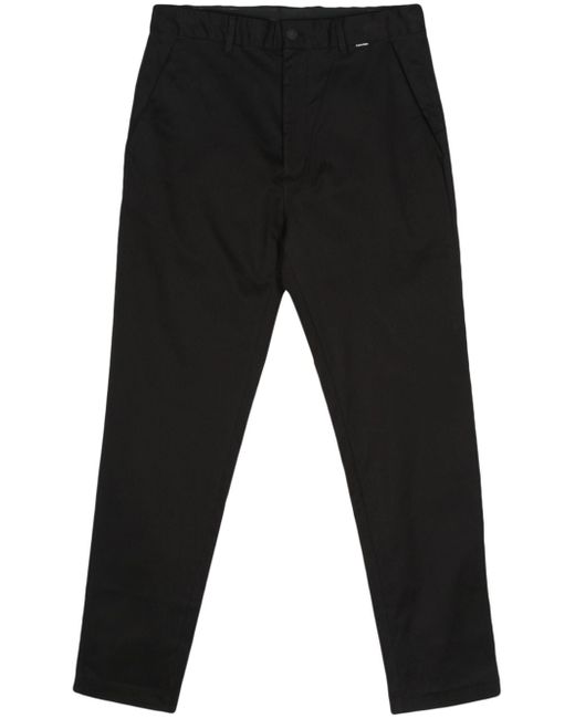 Calvin Klein logo-tag tapered-leg trousers