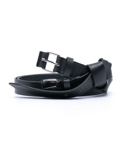 Magliano Bow leather belt