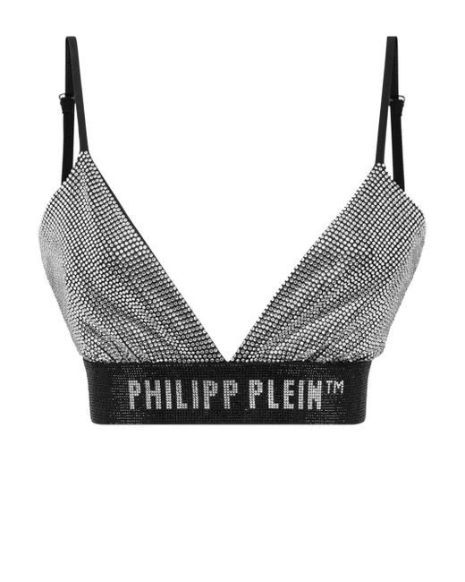 Philipp Plein Fluo crystal-embellished bras