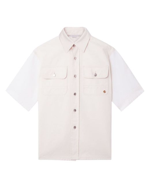 Stella McCartney Utility short-sleeved denim shirt