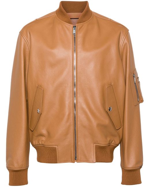 Valentino Garavani leather bomber jacket