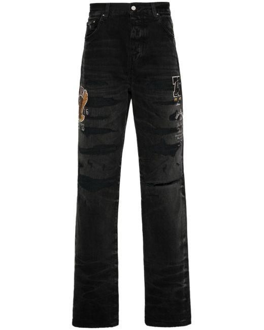 Amiri Varsity straigh-leg jeans