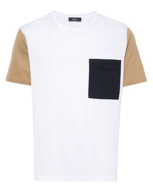 Herno colourblock cotton T-shirt