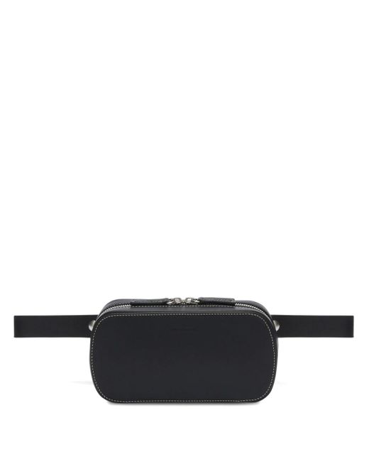 Jil Sander logo-debossed faux-leather belt bag