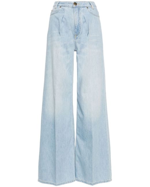 Pinko mid-rise wide-leg jeans