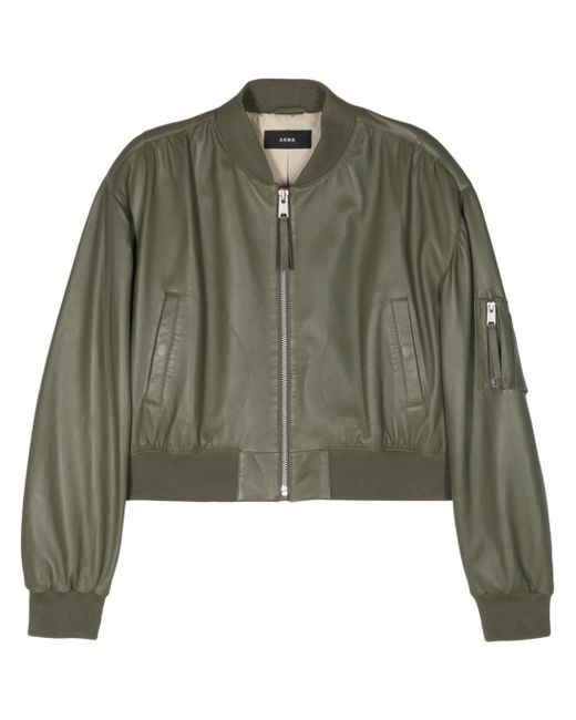 Arma Salinas leather bomber jacket