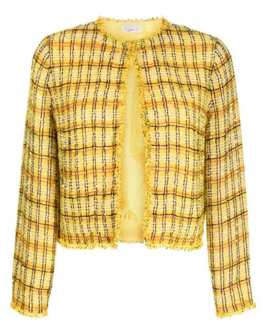 Ashish bead-embellished tweed jacket