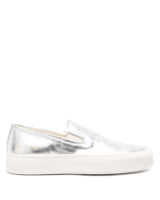 Common Projects slip-on metallic leather sneakers