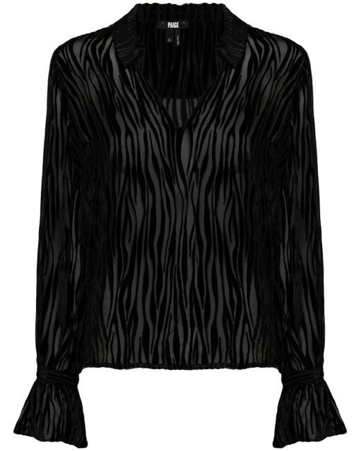 Paige Benet zebra-print blouse