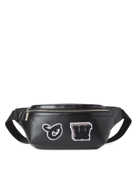 Off-White Varsity patch-detail leather belt bag