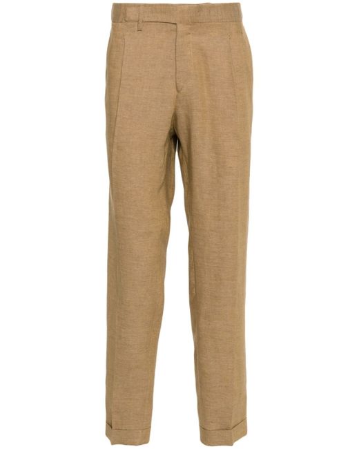 Briglia 1949 pleat-detail linen trousers