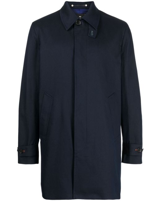 PS Paul Smith single-breasted cotton-blend coat