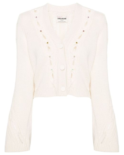 Zadig & Voltaire Barley cable-knit cardigan