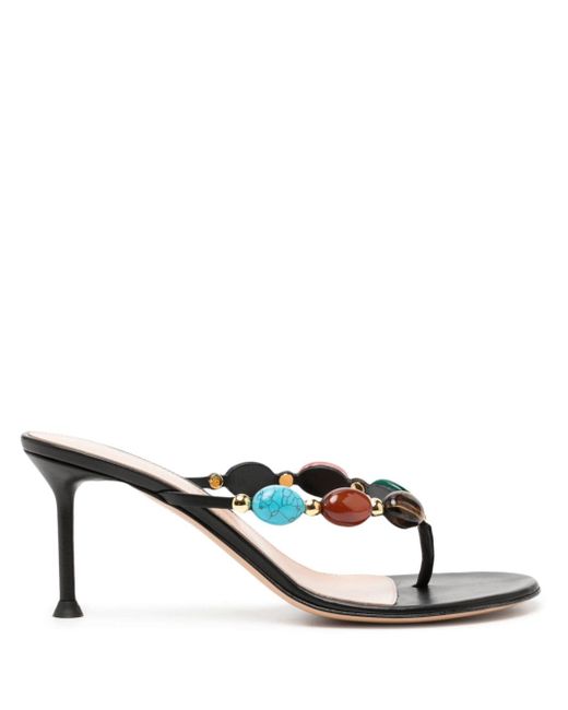 Gianvito Rossi 90mm stone-embellished leather sandals