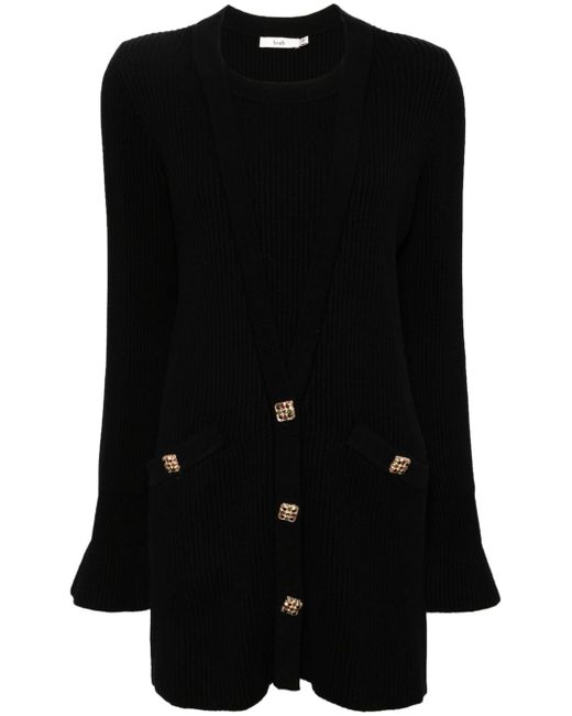 b+ab button-detail knitted jumper dress