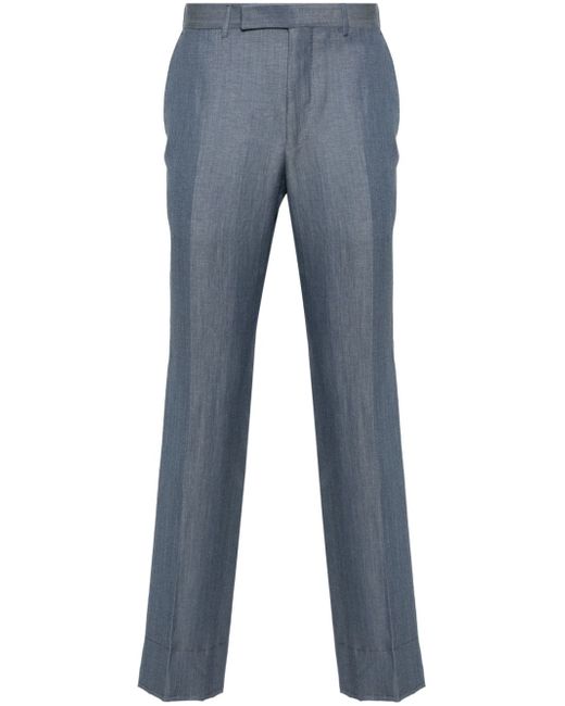 Z Zegna pressed-crease straight-leg trousers