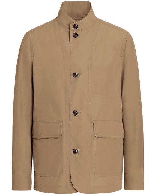 Z Zegna tailored cotton-blend chore jacket
