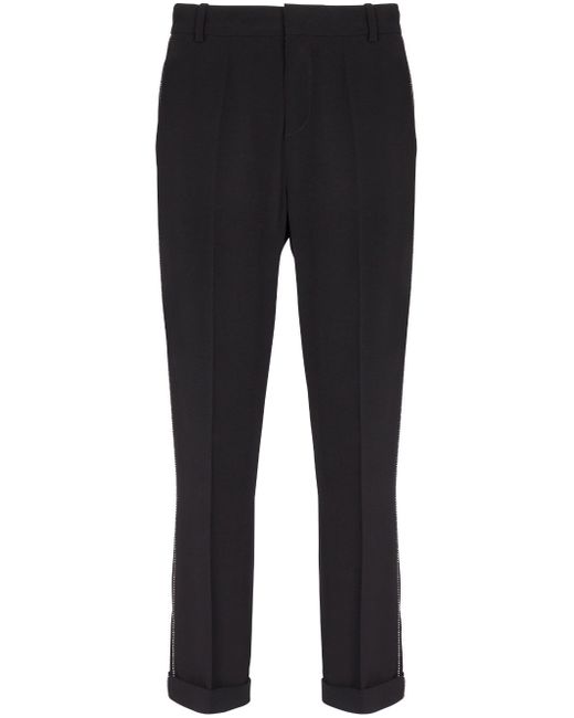 Balmain rhinestone-embellished tailored trousers