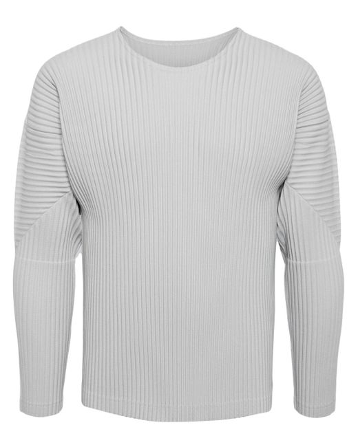 Homme Pliss Issey Miyake pleated long-sleeve T-shirt