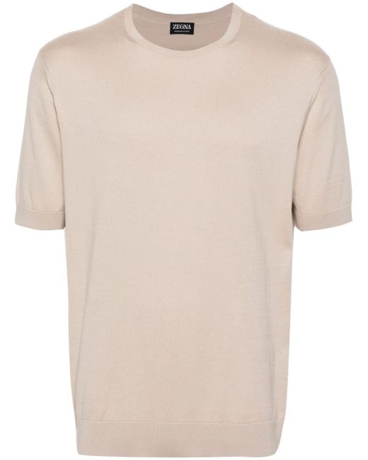 Z Zegna crew-neck knitted T-shirt