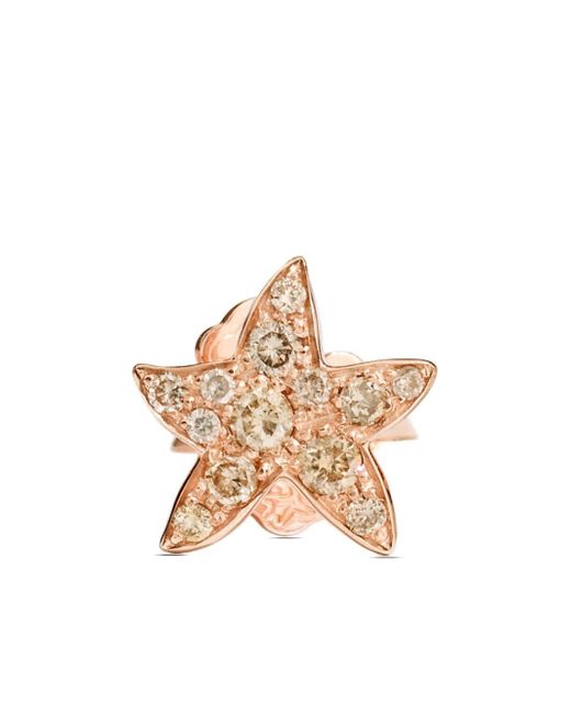 Dodo 9kt rose gold Precious Star earring