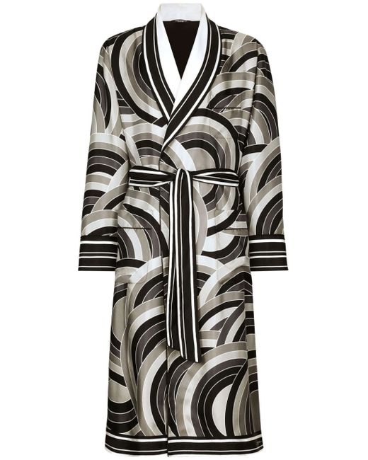 Dolce & Gabbana abstract-print robe
