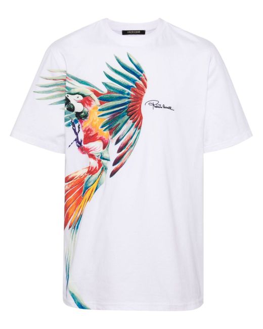 Roberto Cavalli parrot-print T-shirt