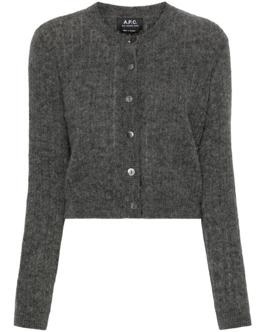 A.P.C. long-sleeve cropped cardigan