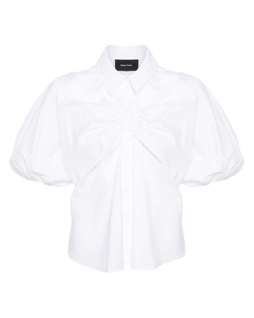 Simone Rocha bow-detail puff-sleeve blouse