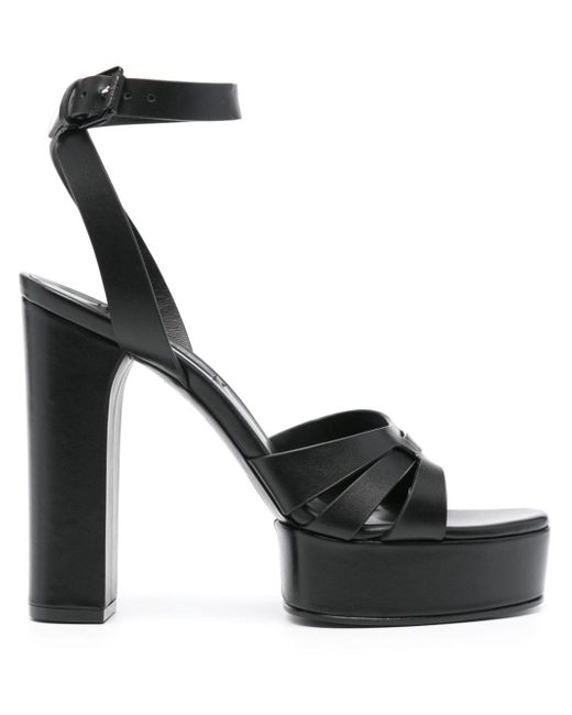 Casadei Betty 120mm leather platform sandals