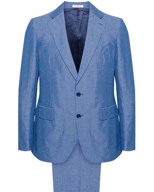 Fursac chambray single-breasted suit
