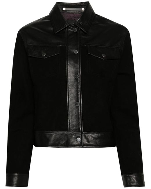 PS Paul Smith suede contrasting leather jacket