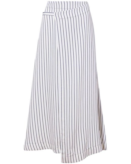 Proenza Schouler White Label Georgie striped midi skirt