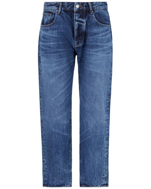 Armani Exchange whiskered straight-leg jeans