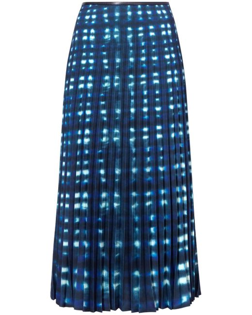 Proenza Schouler White Label Piper tie-dye pleated midi skirt