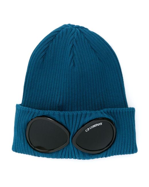 CP Company Goggles-detail ribbed beanie