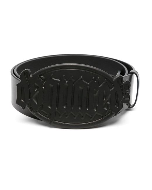 Dsquared2 Gothic logo-buckle leather belt