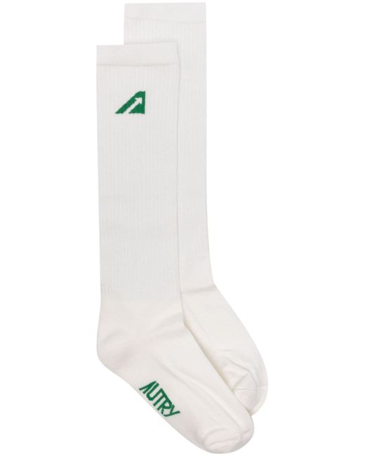 Autry logo-intarsia socks