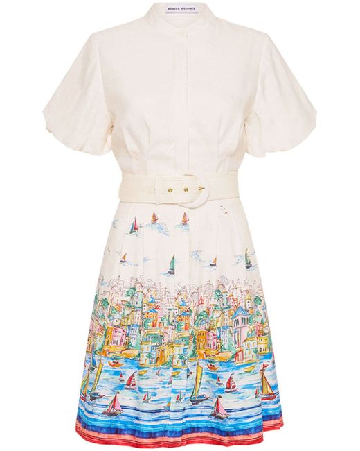 Rebecca Vallance Sailing Capri belted minidress