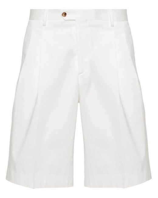 Lardini cotton pleated shorts
