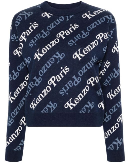Kenzo Verdy logo-intarsia jumper