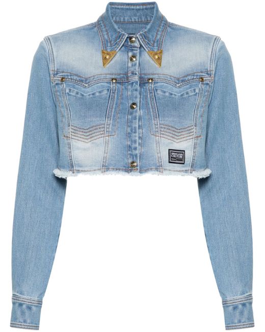 Versace Jeans Couture cropped denim jacket