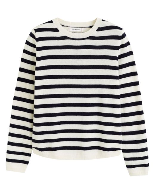 Chinti And Parker elbow-patch striped jumper