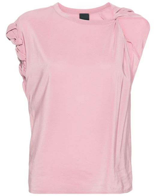 Pinko asymmetric crepe blouse