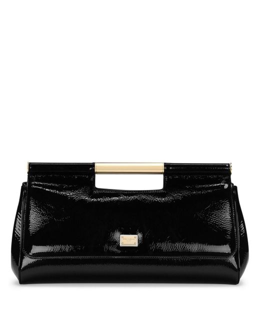 Dolce & Gabbana patent-leather clutch bag