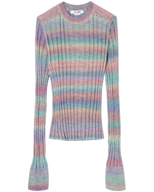 Re/Done ribbed-knit jumper