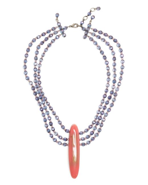 Emporio Armani oversize-pendant layered necklace