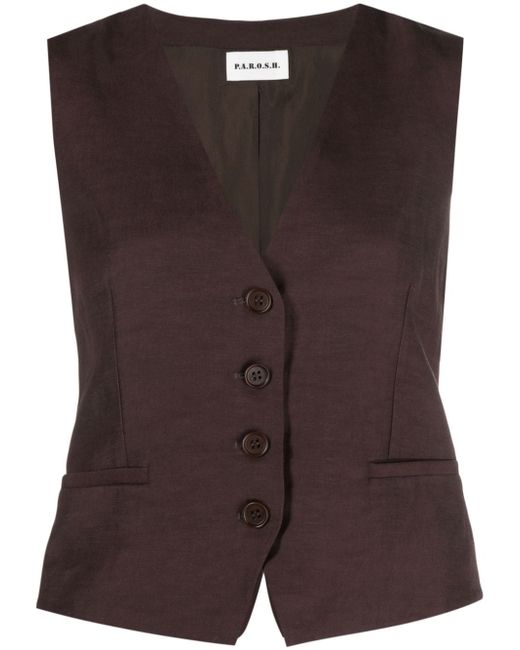 P.A.R.O.S.H. tailored button-up gilet