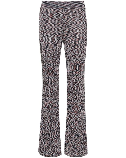 Missoni high-waist flared trousers