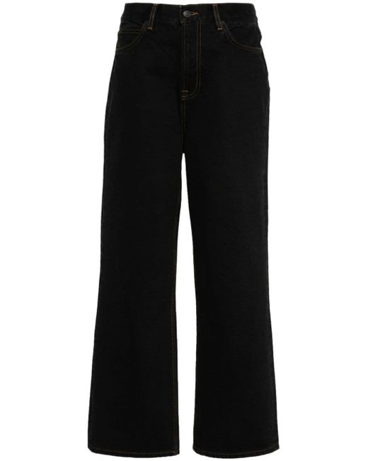 Wardrobe.Nyc logo-patch wide-leg jeans